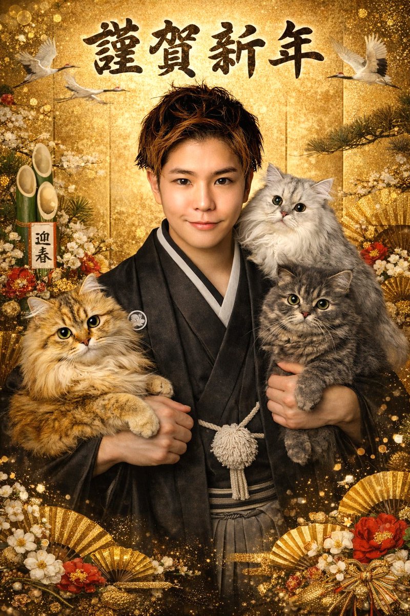 tshr0903's tweet photo. 新年明けましておめでとうございます㊗️
本年もどうぞよろしくお願いします🌈🐴✨ https://t.co/xBnsBJZgld