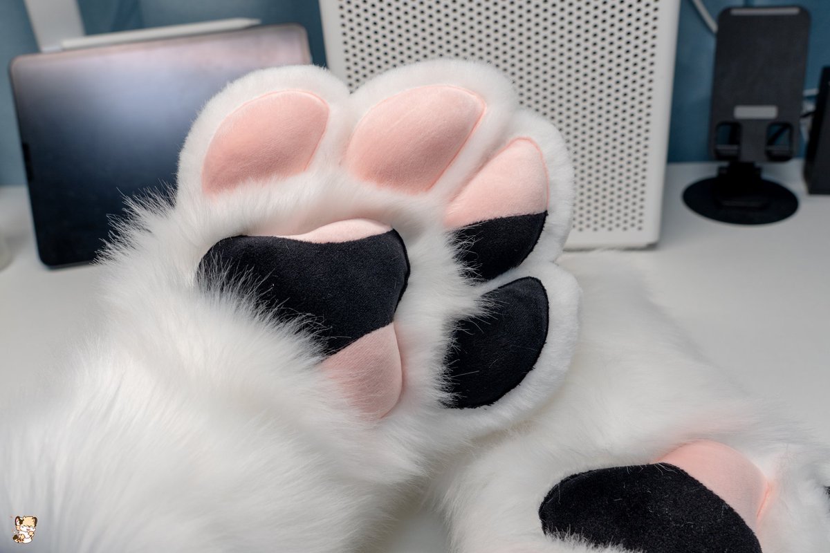 Halculus2's tweet image. 新的四指爪版型，和拼色肉垫