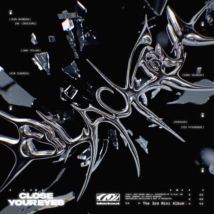 cye_base's tweet image. CLOSE YOUR EYES’ 3rd mini album “blackout” has received 2× Platinum certification from Circle Chart.