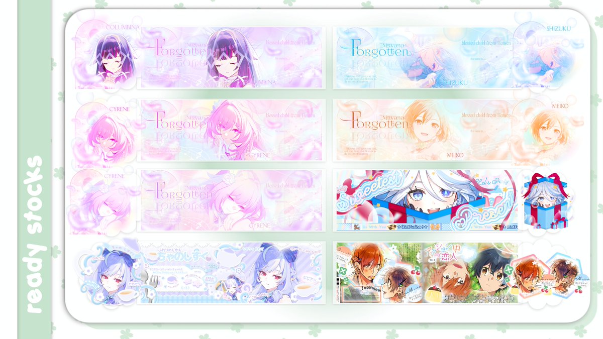 matchagiya's tweet image. hewp rt leik en lop 😘😘😘

hlooo met ciank! Rinmu mau adain flash sasale ALL 10K/EACH!! (kecuali yg Chisa playdate 15k ia,,) berlaku smpe BSOK aj loch! bole sung chat Rinmu utk jajank &amp;gt;__&amp;lt; mrie kk~

sfu #zonauang #zonajajan #zonaba