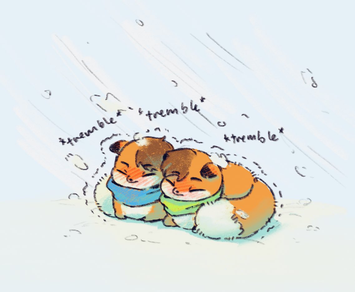 I’m freezing the bois 💨💨❄️❄️❄️🦊🦊❄️❄️❄️