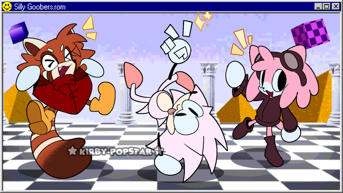 Kirby_Popstar_'s tweet image. Some my Sonk style comms works made recently