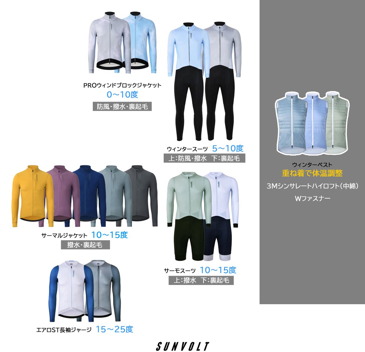 サンボルトSUNVOLT PROウィンドブロックジャケット PROウィンド