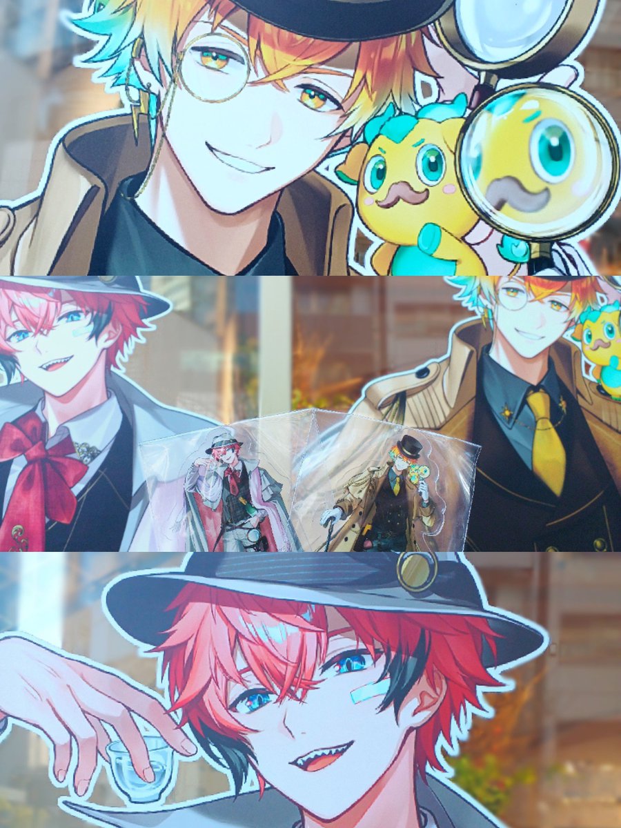 にじいばのアクスタと缶バッジゲットしてきたぞ！ポスカ嬉しい