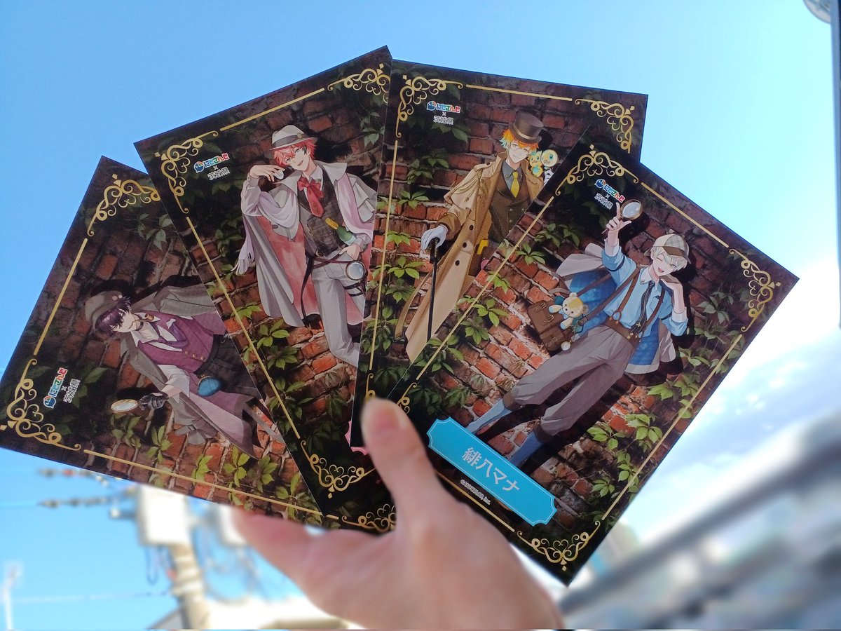 にじいばのアクスタと缶バッジゲットしてきたぞ！ポスカ嬉しい