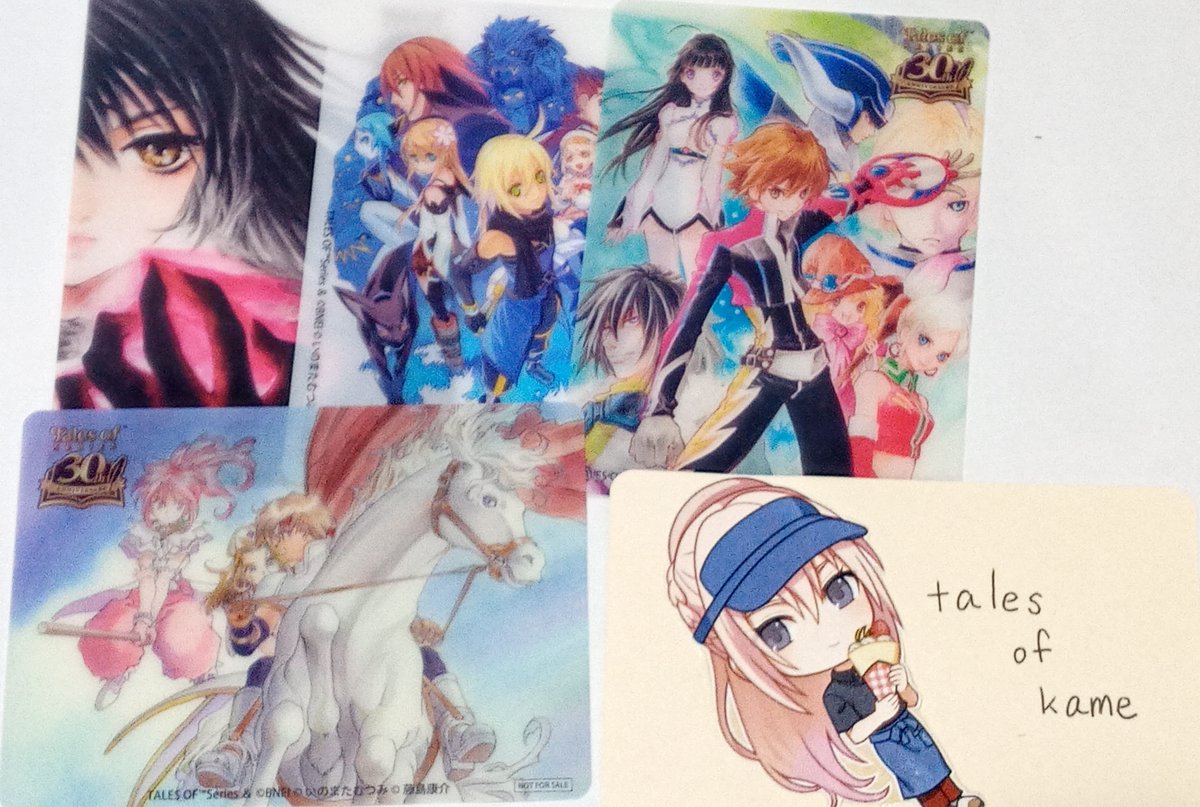 【交換希望】テイルズ　TALES OF 30thMUSEUM
譲
入場特典：ファンタジア、テンペスト
グッズ購入特典：ベルセリア、ラタトスク、ハーツ、ファンタジア
求
入場特典：★エターニア、エクシリア、エクシリア2
グッズ購入特典：★エターニア
※入場特典とグッズ購入特典との交換も可能
※エターニア大優先