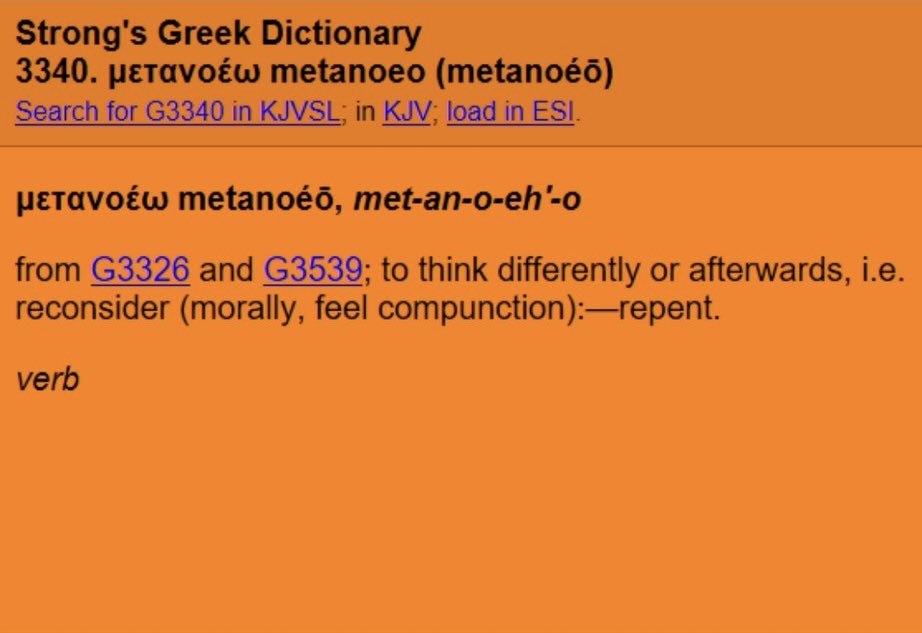 HisBloodSaves's tweet image. Repentance is included in believing.