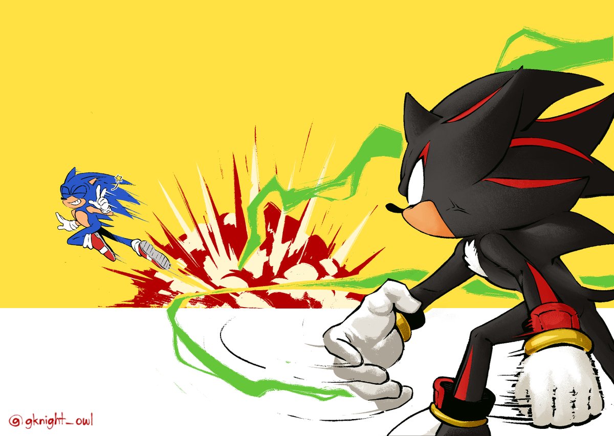 gknight_owl's tweet image. Smell that hedgehog chest fur (1/2)
#sonadow