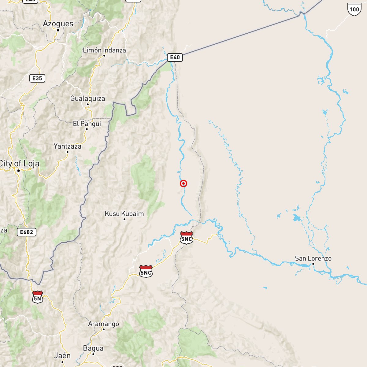 CafeRadioEc's tweet image. Reporte Geofísico de #Perú
Fecha y Hora Local #Sismo: 08/01/2026 00:17:49
Magnitud: 5.6
Profundidad: 106km
Latitud: -3.99
Longitud: -77.66
Intensidad: III-IV Santa María de Nieva
Referencia: 71 km al N de Santa María de Nieva, Condorcanqui - Amazonas