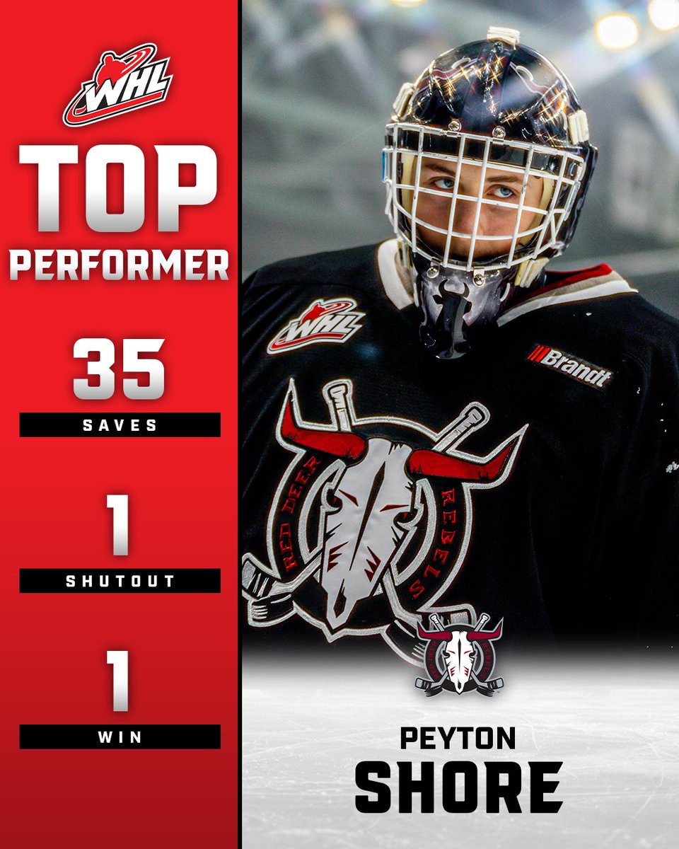 TheWHL's tweet image. Simply sensational! 🗣️ 

#WHLTopPerformer | @Rebelshockey | #NHLDraft