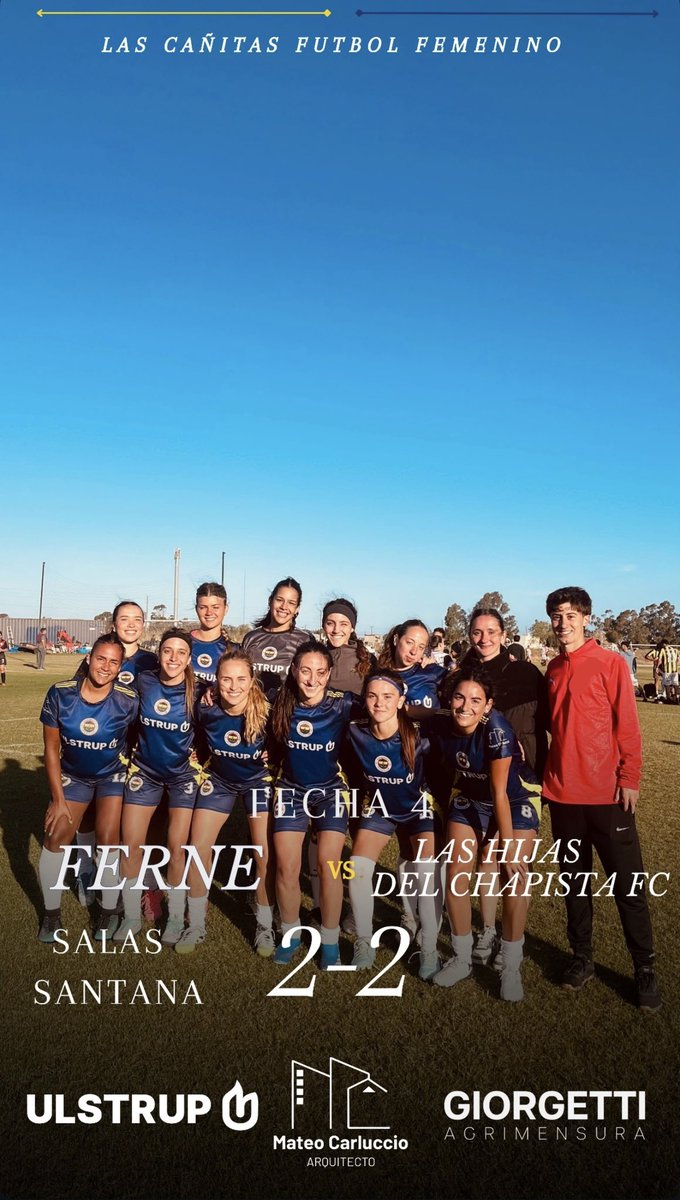 4. hafta Kadın Futbol Takımımız, Las Hijas Del Chapista FC ile oynadığı mücadeleden 2–2 beraberlikle ayrıldı.

Goller: Salas ve Santana’dan. 

Grubumuzda namağlup yolumuza devam ediyoruz.