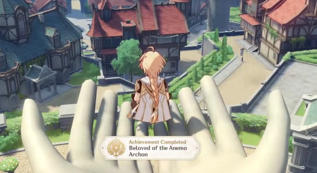 Windeliaa_'s tweet image. When people list the Traveler’s titles, why do they always forget that they’re also called "Beloved of the Anemo Archon??"