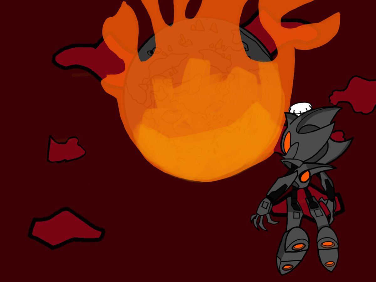 DovinLefts's tweet image. "A world on fire."

I threw this together for the 700 follower special...also just wanted to draw Furnace. Not great at backgrounds really, but I tried. 

#Starved #Furnace #sonicexe