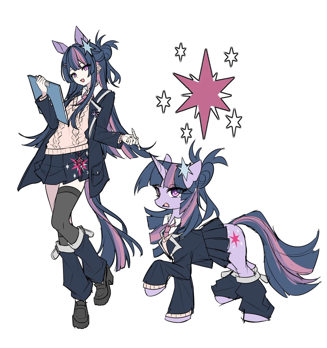 aluslikefafa's tweet image. #TwilightSparkle 最近在医院住院！画了一些简单的东西