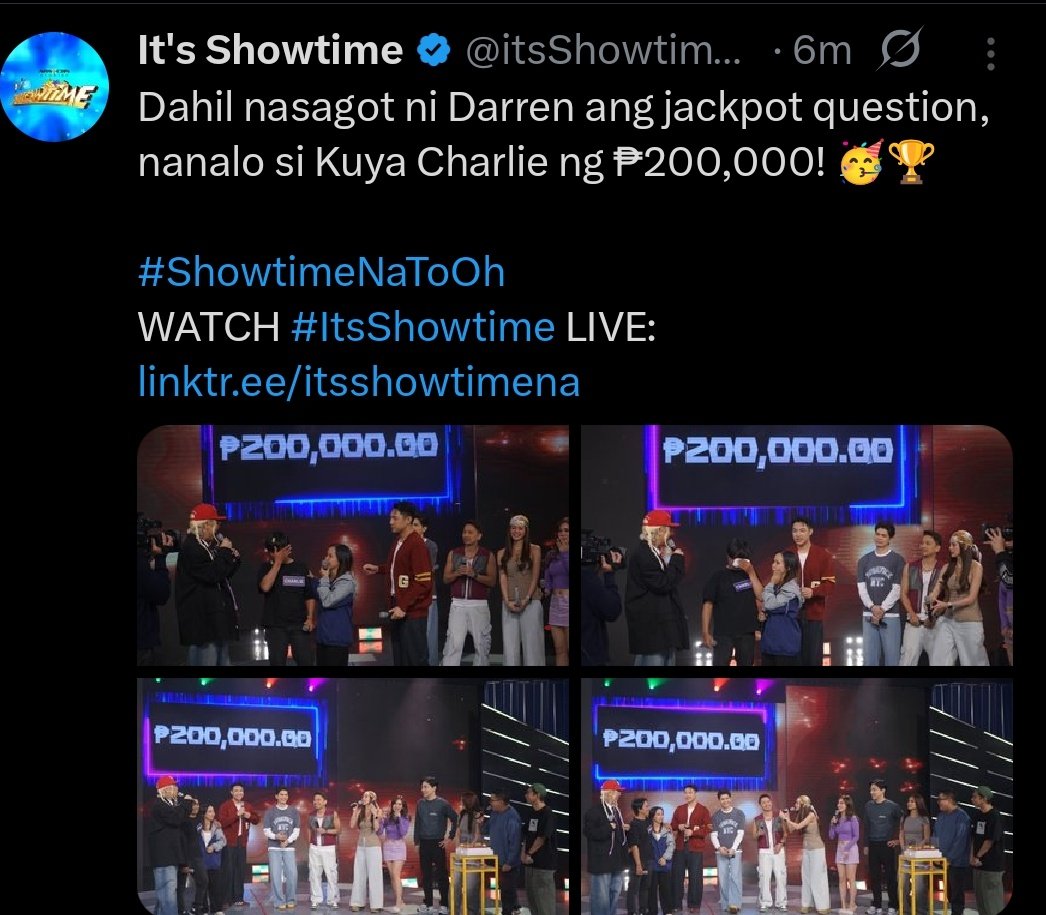 simplysheeen's tweet image. It takes time @itsShowtimeNa HAHAHAHA
SUPERRRR HAPPY FOR YOU and To Kuya Charlie!!

#DARREN @Espanto2001 
#ShowtimeNaToOh