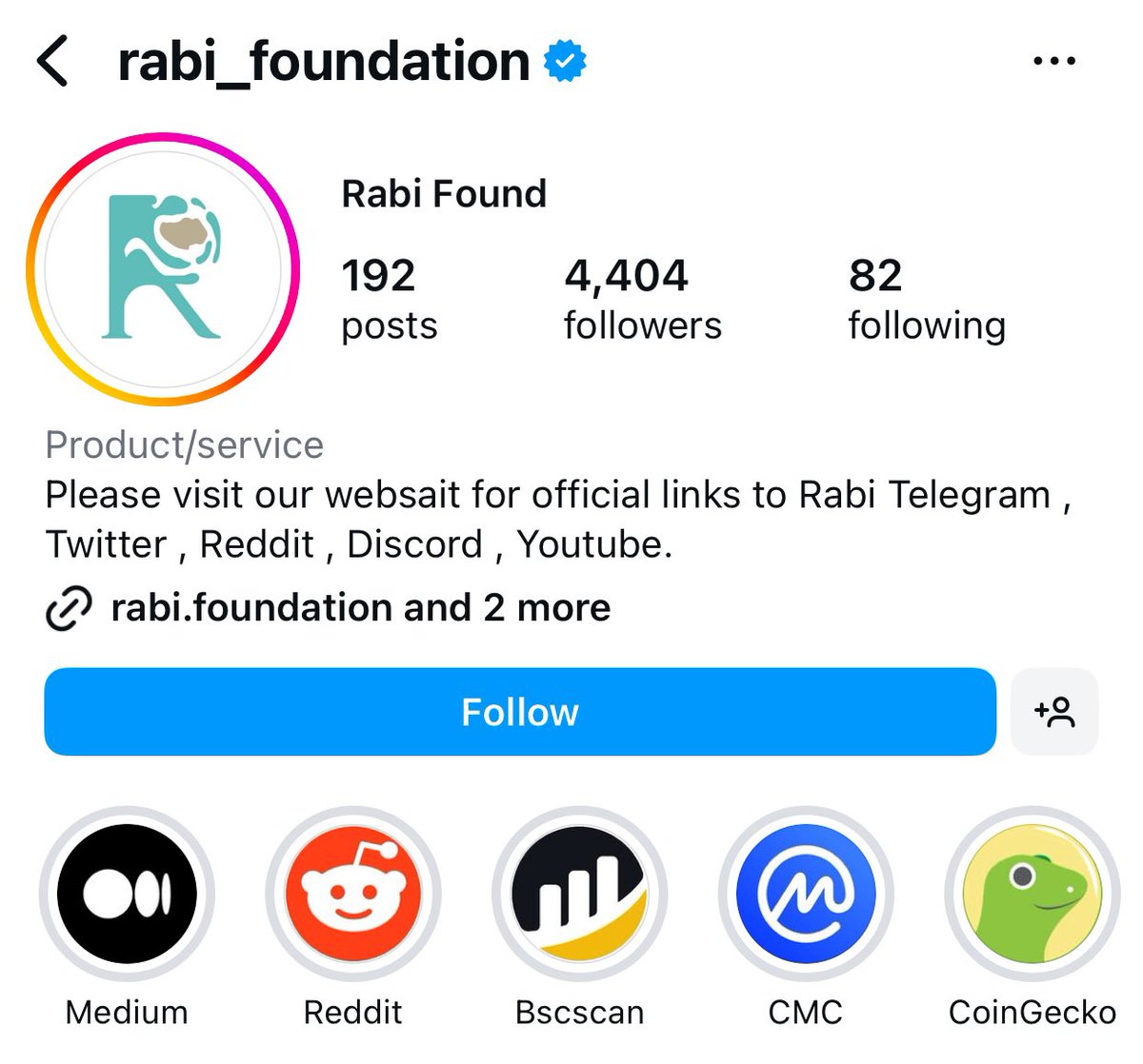 ✅ Rabi Foundation Receives Instagram Blue Check Verification
We are proud to announce that the official Rabi Foundation Instagram account has successfully received the Blue Check (Verified Badge).
This verification confirms the authenticity, credibility, and official status of