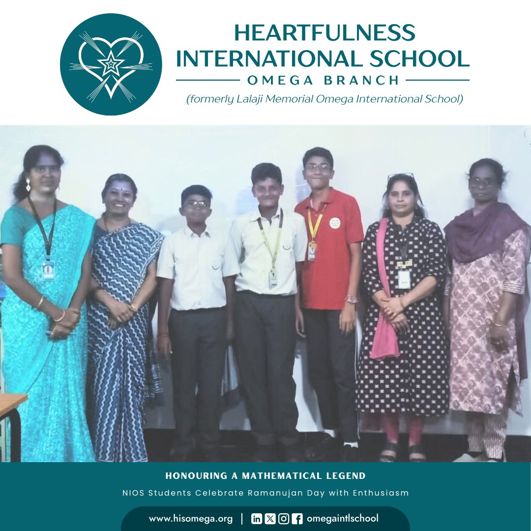 omegaintlschool's tweet photo. NIOS students from Grades VIII-X came together to honor the legendary Srinivasa Ramanujan! 

 With an exciting quiz, curiosity sparked, learning celebrated, and young minds inspired by his brilliance and perseverance. 

#MathInspiration #Ramanujan #NIOS https://t.co/ntY6UJ6bKr
