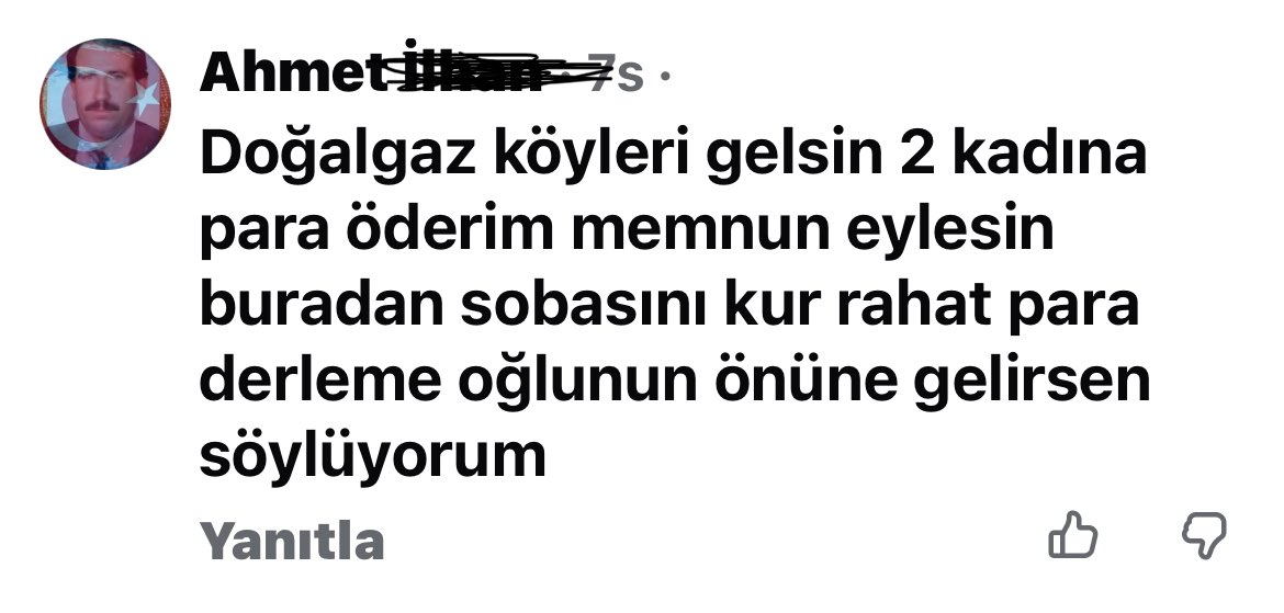 Doğal gaz faturalarına karşı yapılan paylaşıma bu amcanın yaptığı yorumu dünden beri okuyorum da anlamadım. Yardımcı olun az.
#doğalgazfaturası 
#aksa 
#urfa