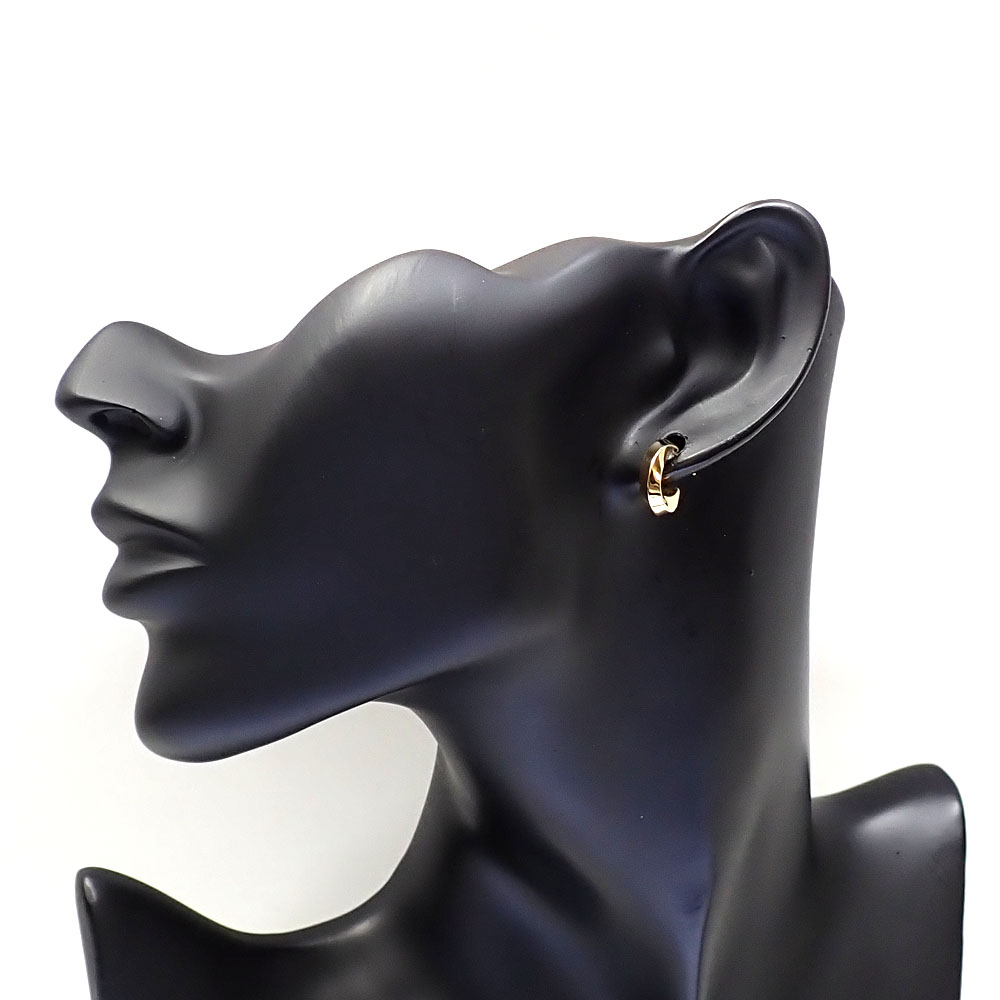 ティファニー K18YG ツイスト フープ ピアス 販売中です✨ O