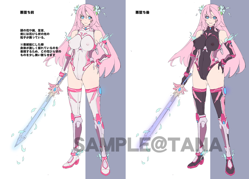 今回の新刊の元ネタはキルタイムコミュニケーションのアンソロジーコミックの表紙で描いたキャラでした。
悪堕ち後の黒スーツを漫画の中に出そうとネームで苦心したのですが、結局、もう一人の悪堕ちキャラを登場させたため機会がなかったので再掲します。
※アンソロの紹介ページはリプ欄 