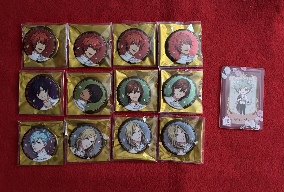 交換】うたプリ スイパラ Cafe de EMOTION ライエモ 缶バッジ 譲：音也