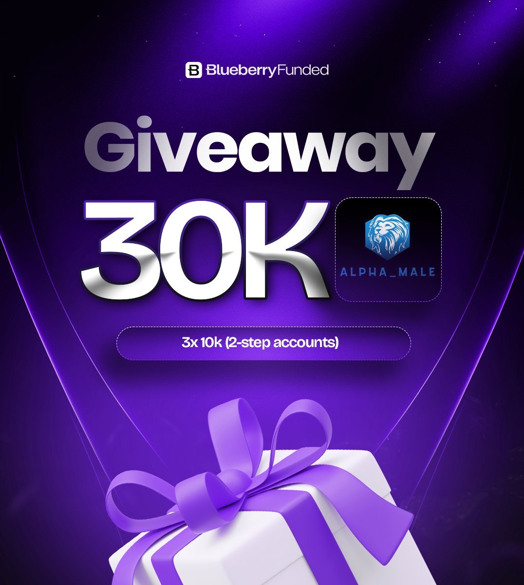 We're giving away 3x 10k accounts!

To enter,
🫐Sign up : blueberryfunded.com/?utm_source=af…
🫐Follow : 
 <a href="/BlueberryFunded/">Blueberry Funded</a> 
<a href="/BBFAffiliates/">Blueberry Funded Partners</a> 
<a href="/KimTrades_/">Kim Trades🌸</a> 
🫐Tag 3 traders
🫐Like and share/RT