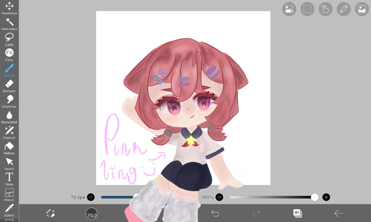 Una Pink Ling salvaje hizo jumpscare en mi Ibis Paint, me han hackeado. 

[#PinkoArt #Vtubers]