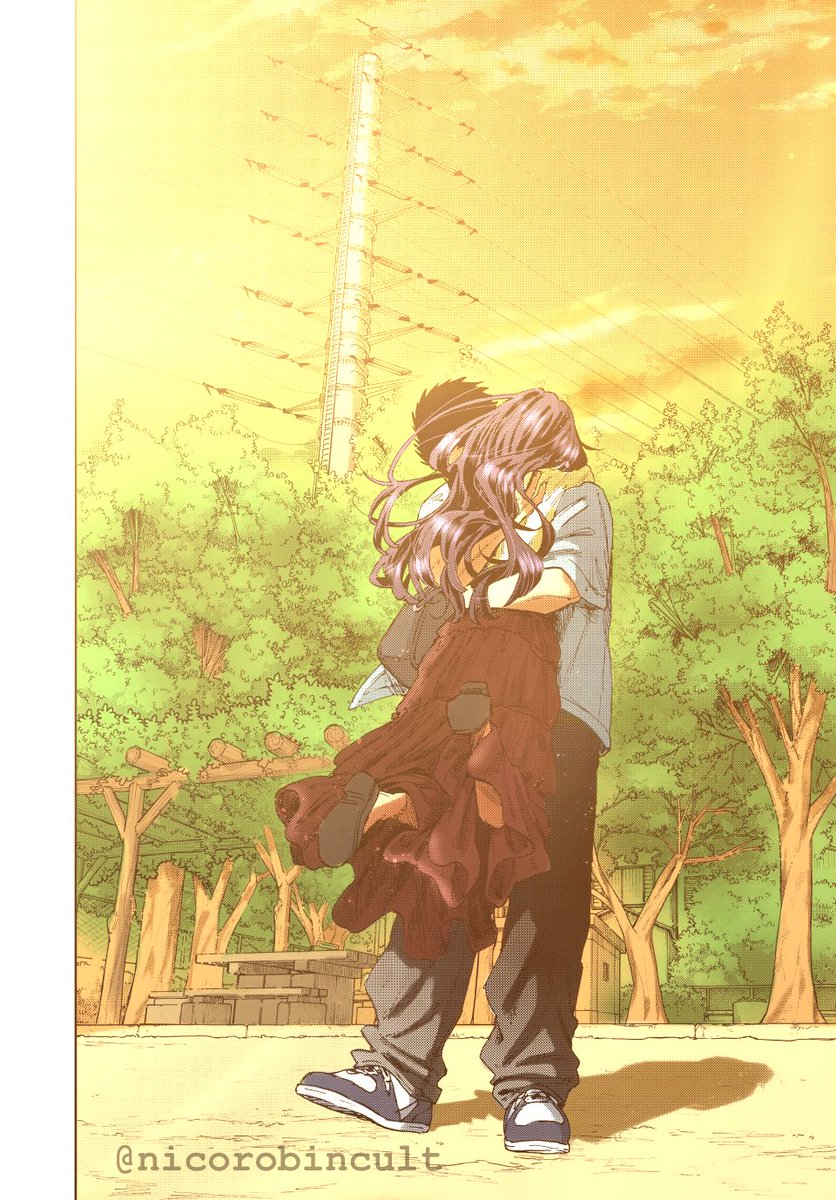 Rintaro &amp; Kaoruko Hug! 

kaoruhana chapter 175 colored by me