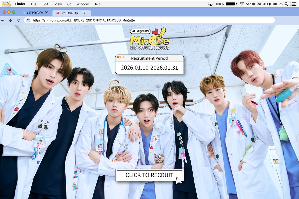 ALL(H)OURS (올아워즈) 2ND OFFICIAL FANCLUB 

Min(ut)e

2026.01.10 15:00 - 2026.01.31 23:59 (KST)

🔗 all-h-ours.com/shop/kr/produc…

#ALL_H_OURS #올아워즈
#Min_ut_e #미닛