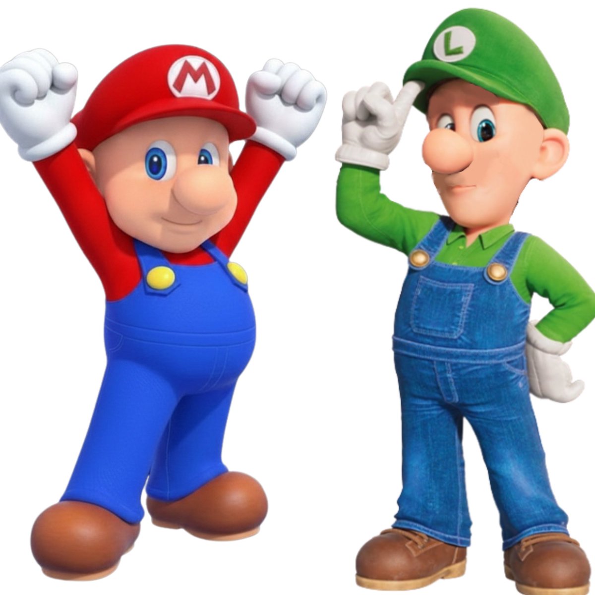 マリオとルイージのヒゲを剃るとキモすぎるwww