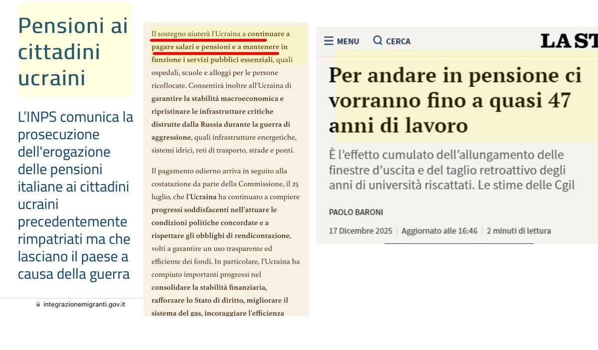Erinni15's tweet image. possono pagarli loro stipendi e pensioni al popolo ucraino . Così noi potremmo investire quella cifra in welfare/pensioni italiane