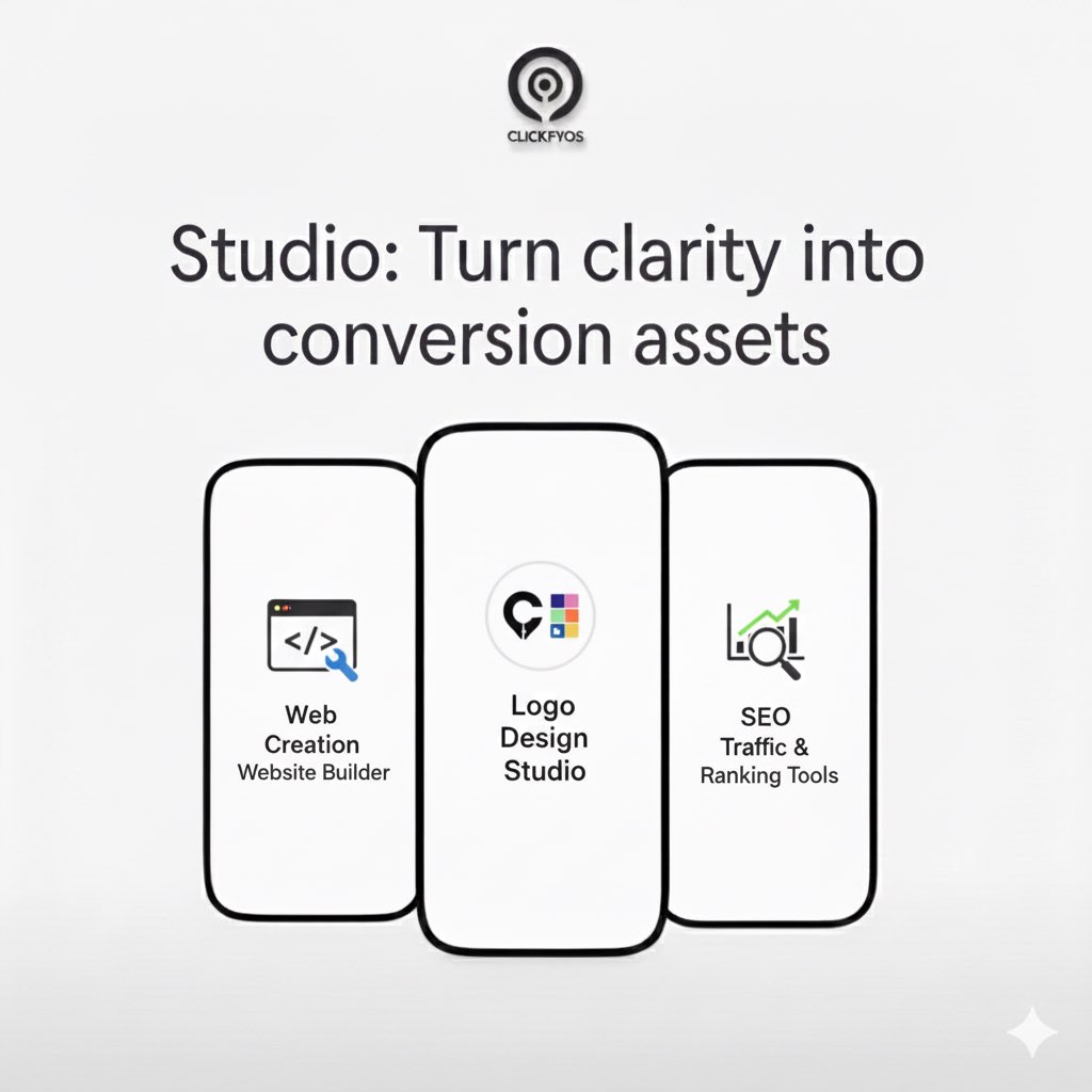 ClickfyOS's tweet photo. X

Most founders do not need more tools.
They need alignment.

Clickfy is built on four connected stacks
Labs
Studio
Agency
Cloud

One operating system designed to bring clarity, execution, and momentum together. https://t.co/EIUkvrjp3B