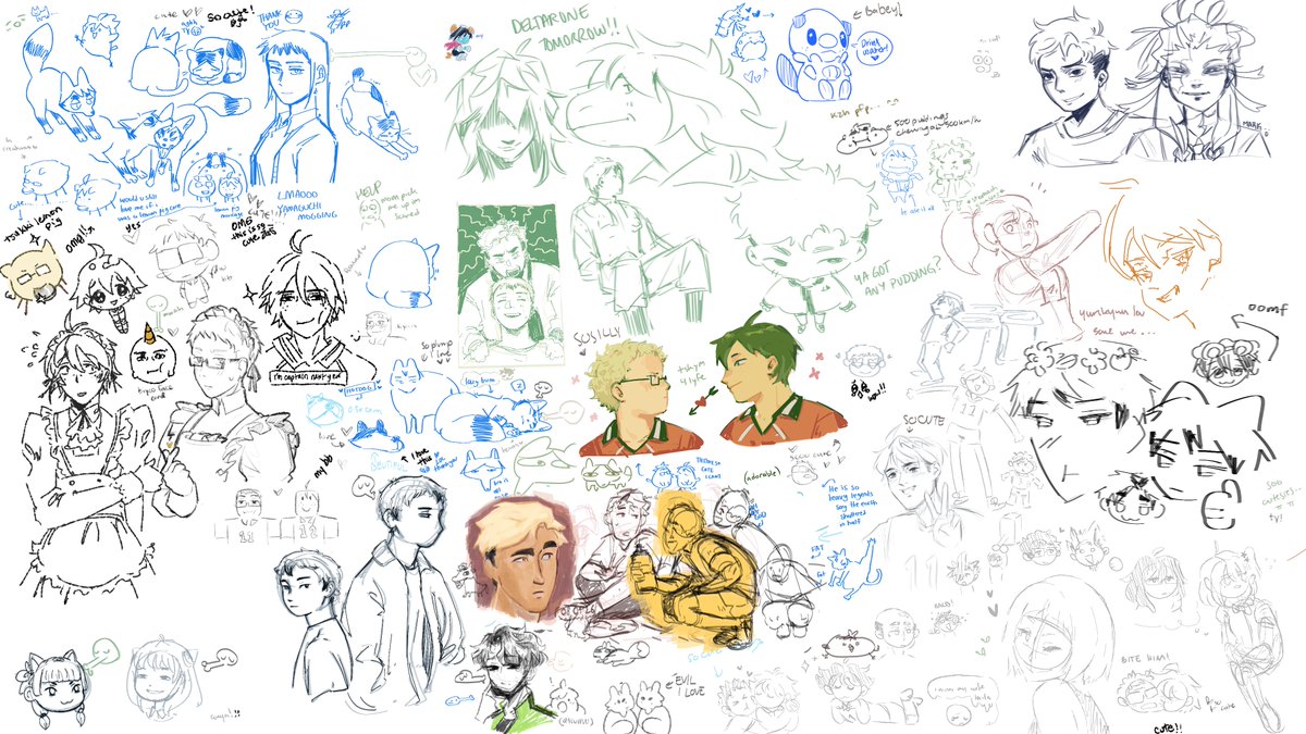 icaimess's tweet image. thank you all for joining the magma!!!!! &amp;lt;3 here's all the drawings made :)
