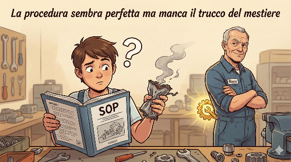 QualitiAmo's tweet image. Il vostro miglior tecnico va in pensione domani. La sua conoscenza rimane in azienda o esce dalla porta con lui?

qualitiamo.com/ISO%209001/red…

#ISO9001 #Procedure #KnowledgeManagement #QMS #ConoscenzaAziendale #KnowHow #CapitaleUmano #Competenze  #QualitiAmo #Standardization