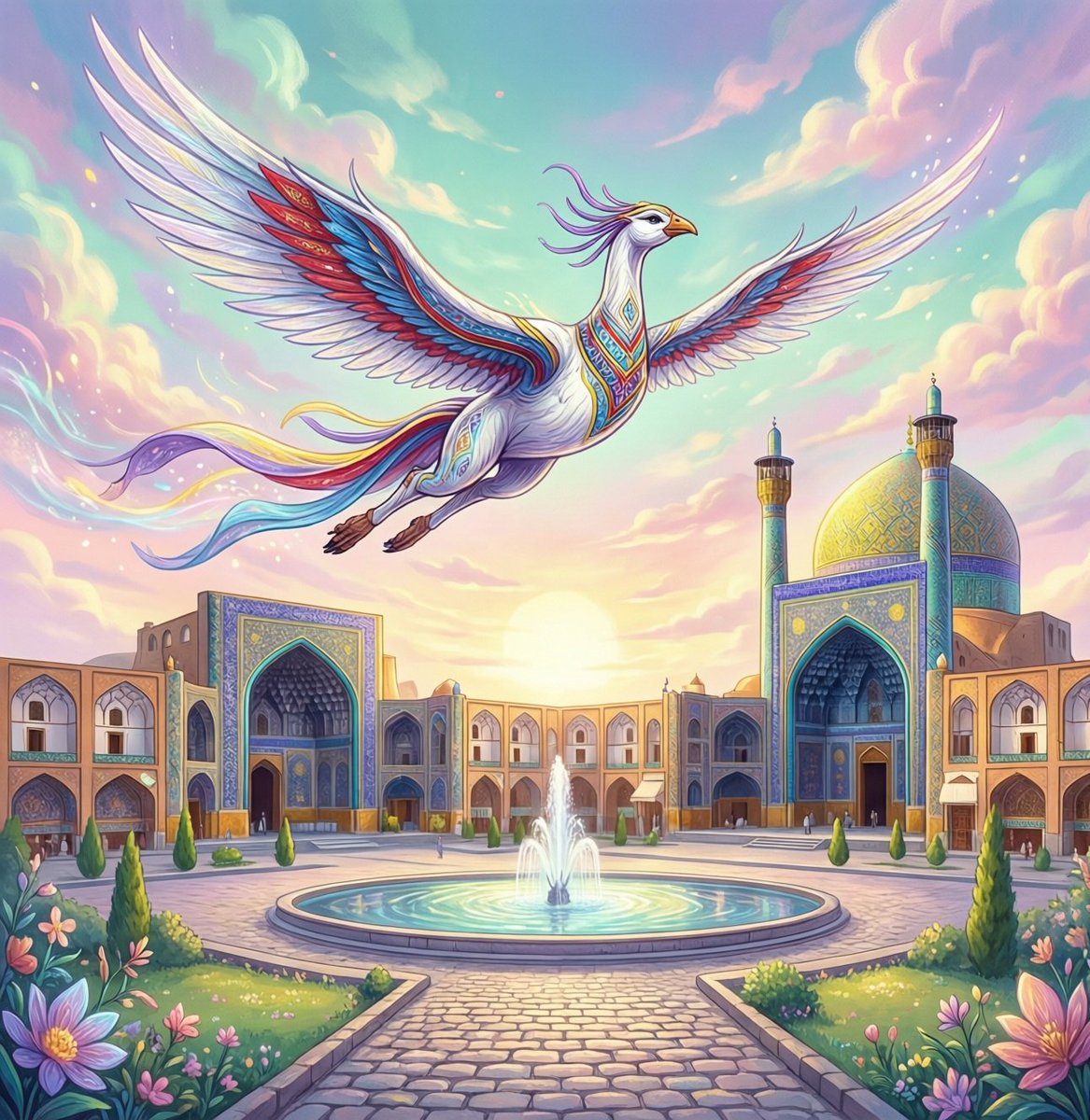 آباد باشی، ای ایران
آزاد باشی، ای ایران
از ما فرزندان خود
دلشاد باش ای ایران
خیلی برام فانتزی وزیباش نکرد گفت مردم خودشون بلدن زیباترش کنند 
#کشورم