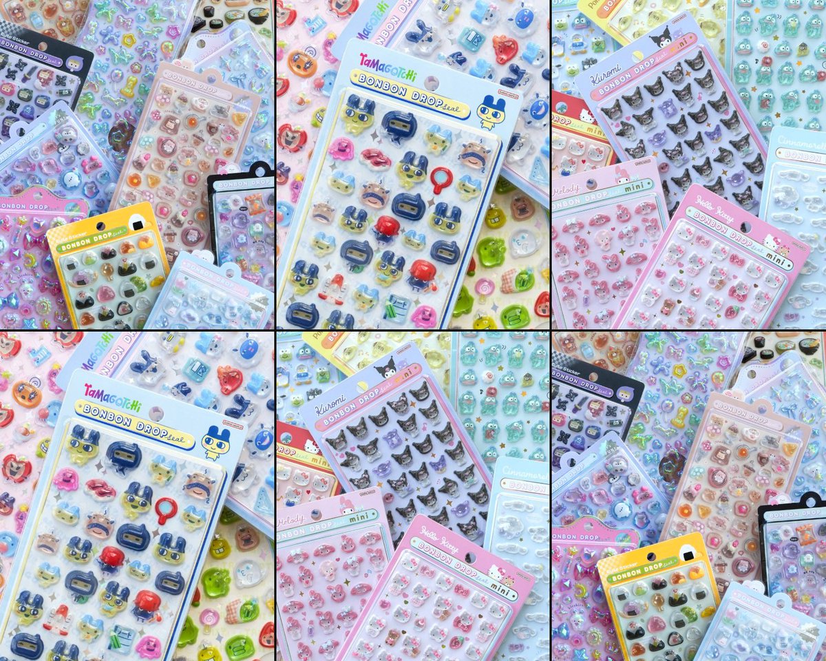 seal_ya_san's tweet photo. ボンボンドロップシール
公式情報 追加🔖

📅1月21日以降入荷
🎀① 和柄12柄
🎀② オリジナル12柄
🎀③ churukiraシリーズ4柄

📅1月10日前後に販売予定
※公式オンライン抽選販売あり
⭐️④ たまごっち ボンドロ再販
⭐️⑤ サンリオ ボンドロミニ発売

ハローキティ/クロミ/マイメロ/シナモロール/ハンギョドン/ポムポムプリン/たまごっち/めめっち/くちぱっち/みみっち

抽選情報まもなく出ると思われます。画像追加
ここをブックマークしてお待ちください🔖