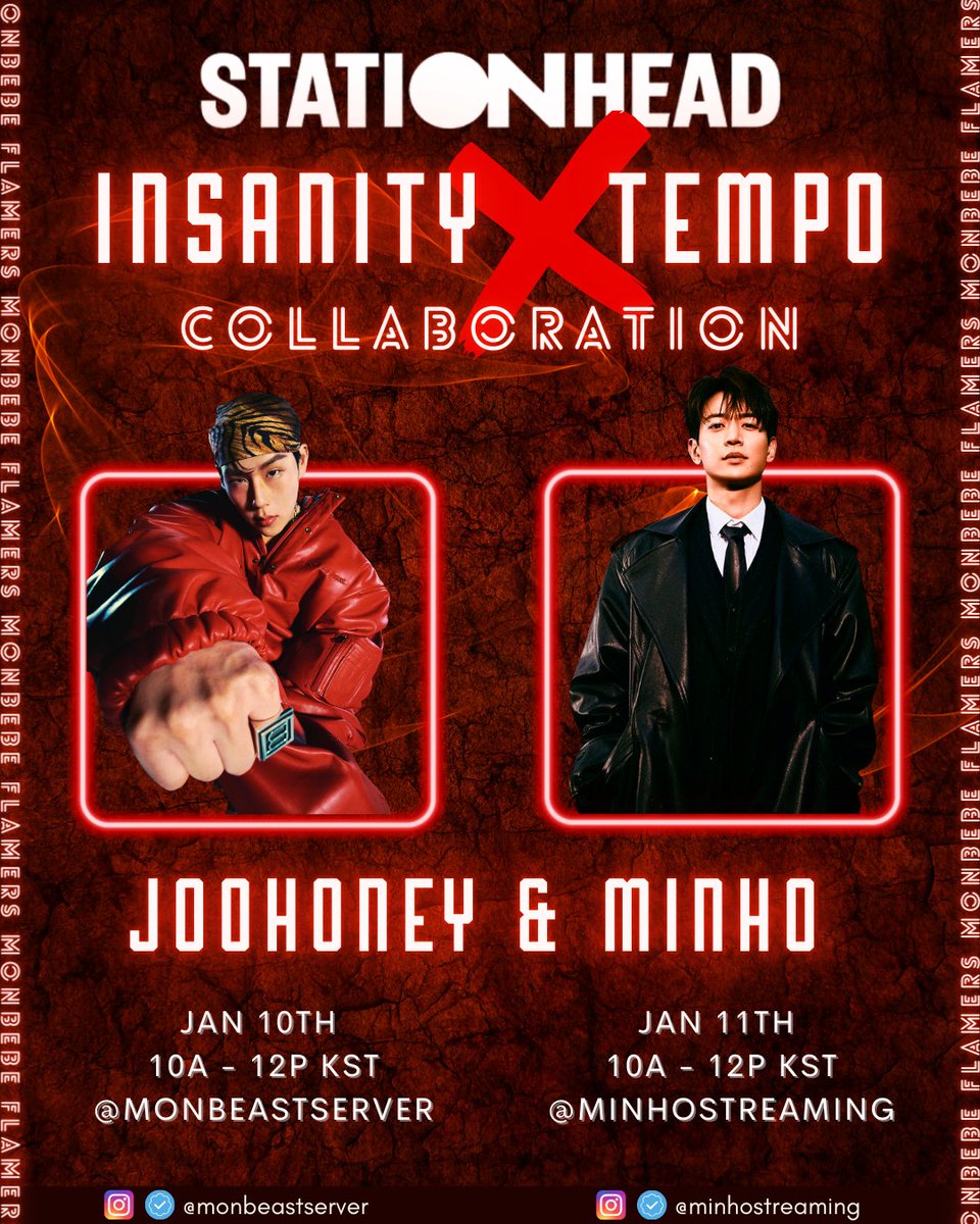 [📢] Don't miss our first Stationhead collab of the year for a double comeback party with  <a href="/Monbeastserver/">MONBEAST SERVER</a> for Joohoney🐯 

❤️‍🔥stationhead.com/monbeastserver
🇰🇷 10 Jan |⏰10a - 12p KST 
🇺🇸  9 Jan  |⏰8p - 10p EST
🐝stationhead.com/minhostreaming
🇰🇷 11 Jan  |⏰10a - 12p KST 
🇺🇸10 Jan  |⏰8p -