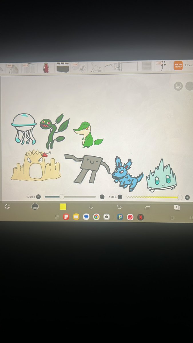 EasyToKate's tweet image. Got a tablet and my new fav thing is drawing Pokémon from memory (I have the worst memory in the world)