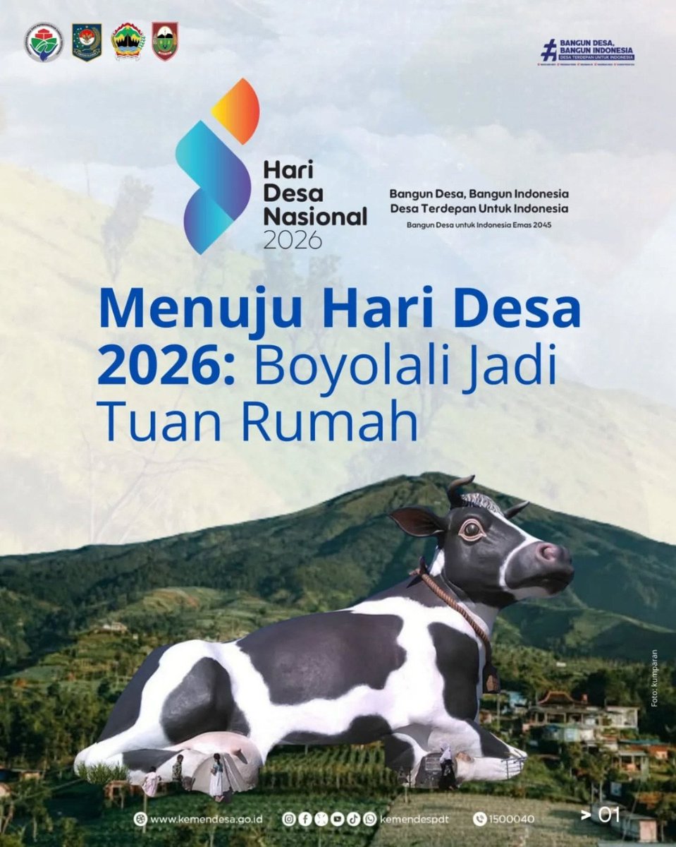 SEMARAKKAN HARI DESA 
dengan *Bangun Desa Bangun Indonesia Desa Terdepan untuk Indonesia*

<a href="/PrabowoSubianto/">PRABOWO 2014</a> 
@GibranRakabuming
<a href="/YandriSusanto/">Yandri Susanto</a>
<a href="/ArizaPatria/">Ariza Patria</a>
@KementerianDesaPDT
@DesaPesonaNusantara
#HariDesaNasional2026
#PendampingDesaHebat
#TPPKemendesaPDT
#TPPProvinsiKalbar