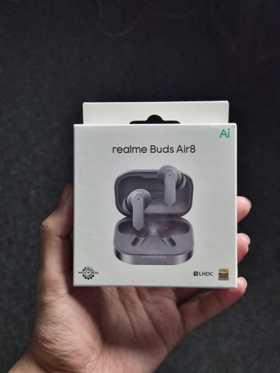 techdot23's tweet photo. Realme Buds Air 8 🔥
● Amazing Sound Quality
● Best Deisgn
●Good Price ♨️

#realmeBudsAir8 #realme16ProSeries #techdot https://t.co/WeQYjfpR9q