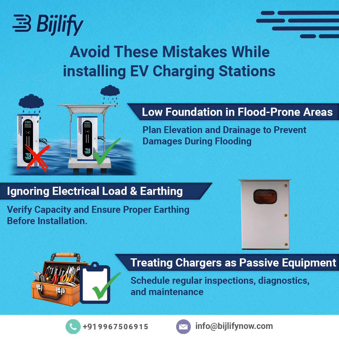Bijlify's tweet photo. Most EV charging failures aren’t charger problems.
They’re planning problems. Let’s design EV infrastructure for reality, beyond just specifications.
#BijlifyEVCharging #EVChargingInfrastructure #EVIndia #ElectricMobility https://t.co/4lOkDjTbqY