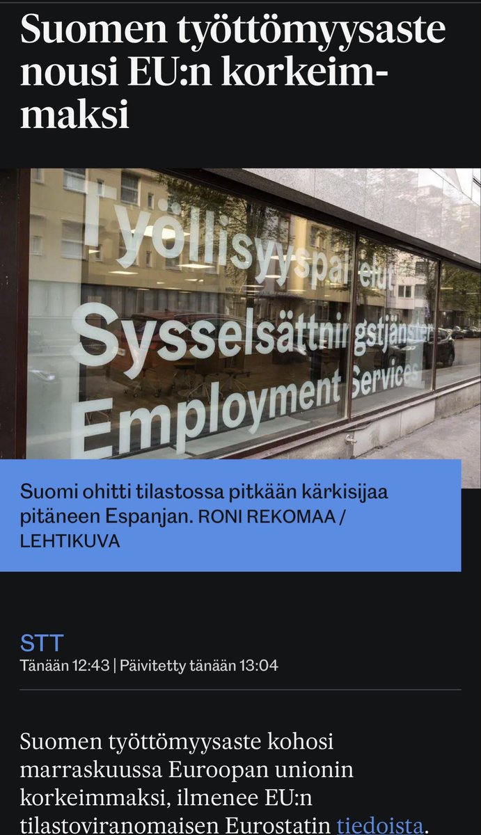 Torille. #talous #politiikka #työllisyys