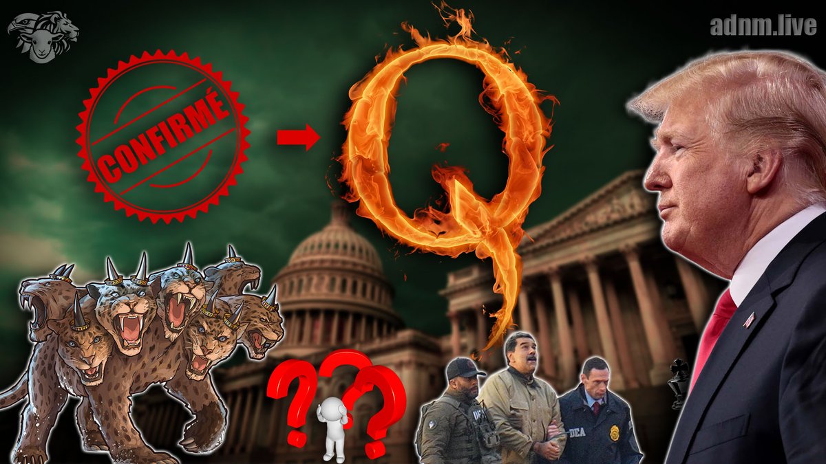 adnm_live's tweet image. Vendredi à 20h00 sur adnm.live
Confirmation de tout ! - Live du 09/01/2026

Q est réel, l'opération, la collaboration avec Trump, le jeu en coulisses de l'armée US… Tout a été confirmé à 100% depuis le début 2026. On parle de Q, mais on ne s'arrêtera pas là, car…