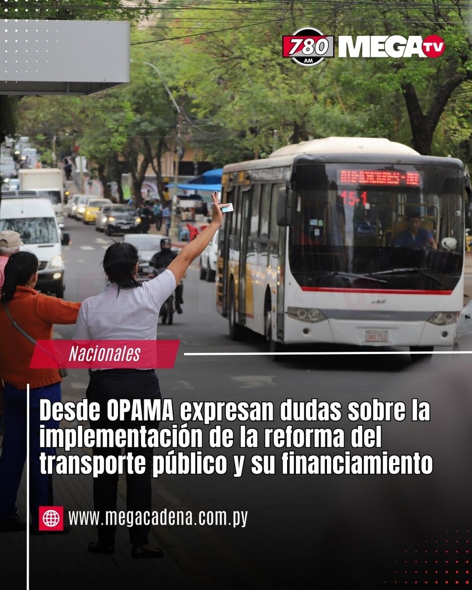 DESDE OPAMA EXPRESAN DUDAS SOBRE LA IMPLEMENTACIÓN DE LA REFORMA DEL TRANSPORTE PÚBLICO Y SU FINANCIAMIENTO 🚍

📃Griselda Yudice, de la Organización de Pasajeros del Área Metropolitana (OPAMA), indicó que si bien la ley ya fue promulgada, existen muchas interrogantes sobre su