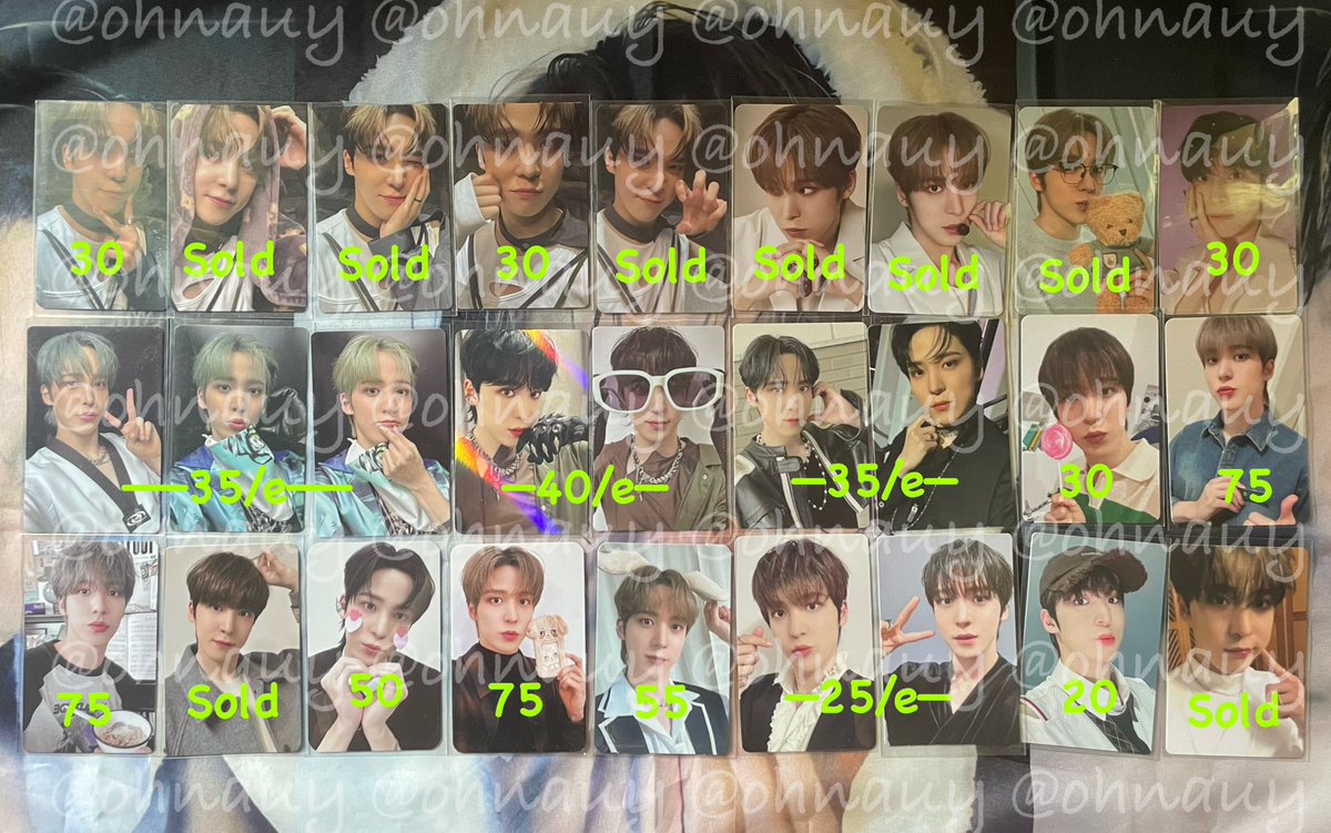 Ohnauy's tweet photo. WTS photocard ateez — Mostly Yunho

Minimal take 5 PC 

✅ Price incl all
💸 Splitpay only
🏡 Bandung
ℹ️ Kalau take all pricenya jadi 1,999K (Free 1 Album only Digipack Yunho &amp; Mingi GH.2)

Tags. WTB, WTS, AAB Yunho, Yunho, San, Mingi, Hongjoong, Seonghwa, Jongho, Yeosang, Ateez https://t.co/9g283qRCPa