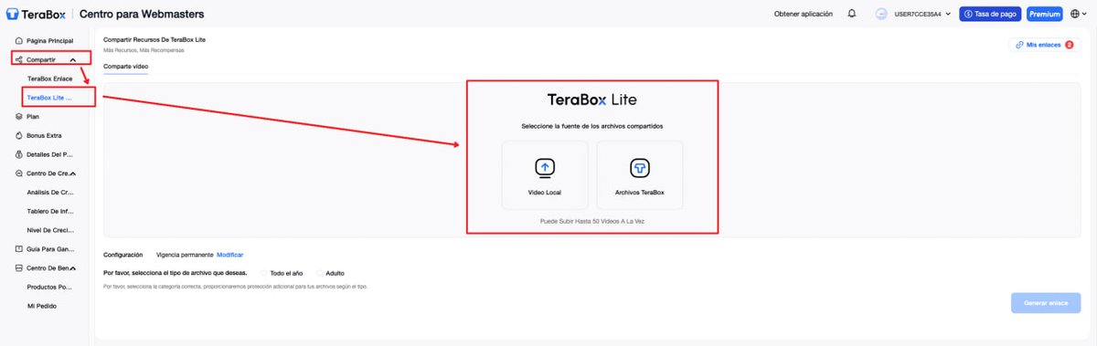 Programa de Recomendación de TeraBox tweet media