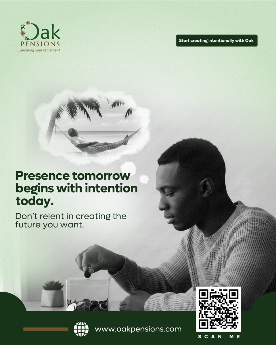 oakpensionsltd's tweet image. Every action, every choice, every moment matters.
Don’t relent, build the future you want, starting now.

#OakPensions #createyourfuture #retirementgoals #retirementsavings #planyourfuture