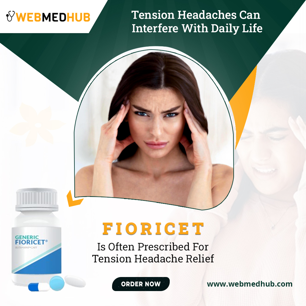 Fioricet is often prescribed to help relieve those headaches and bring you back to your best self.
Looking to buy Fioricet online? Visit webmedhub.com and order today.
⚠️ For informational purposes only. 
#HeadacheReliefUSA #TensionHeadache #PainManagement #BuyOnlineUSA