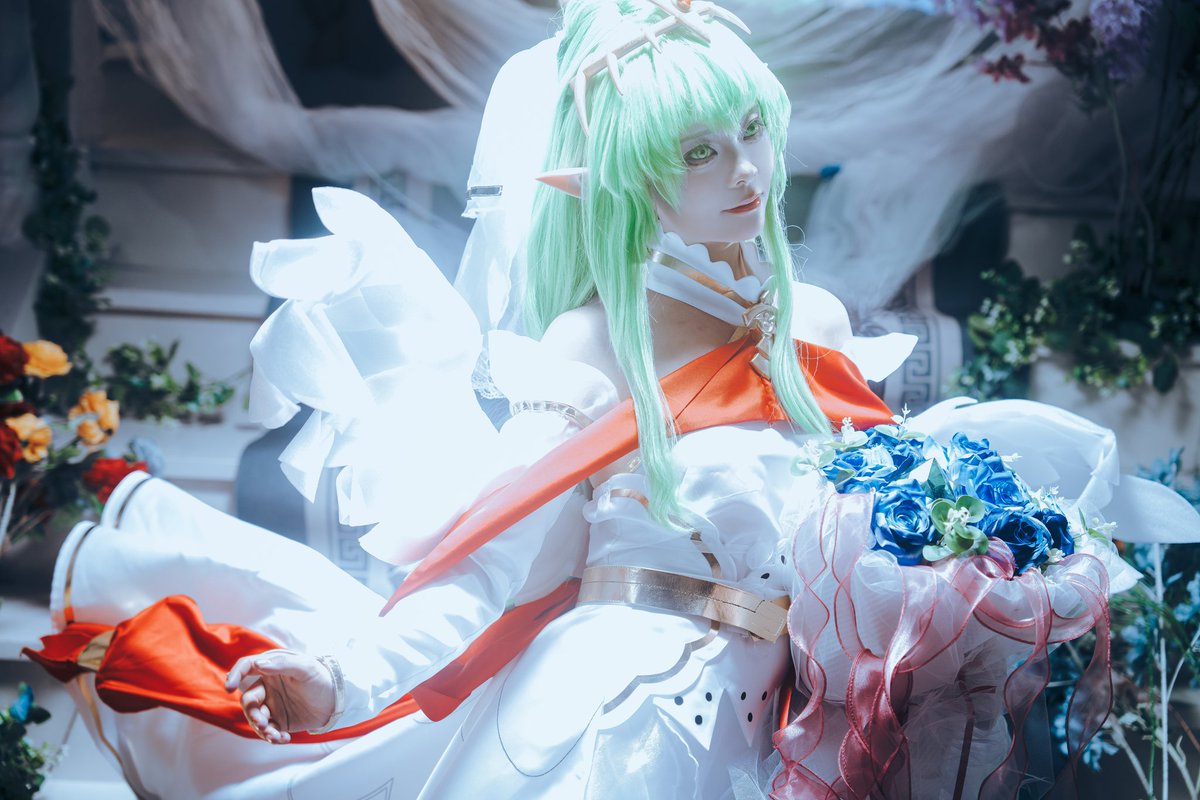 Zixucrow's tweet photo. 【cos正片】FE0·Tiki
Tiki's wedding dress～

#FireEmblemHeroes #fe1 #FireEmblem #fireemblemcosplay https://t.co/c9E8JfdfPn