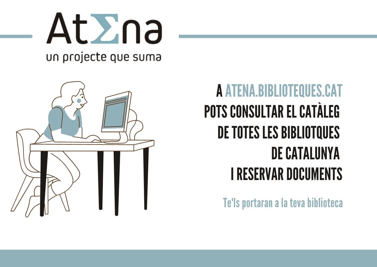 📲El catàleg #Atena permet sol·licitar materials d'altres biblioteques i que te'ls portin a la Biblioteca que tu desitgis. Si tens algun dubte, posa't en contacte amb nosaltres i t'ajudarem😉

📌atena.biblioteques.cat

<a href="/bibliotequesXBM/">BibliotequesXBM</a> <a href="/AjArenys/">Aj. Arenys de Mar</a> #BibliosMaresme